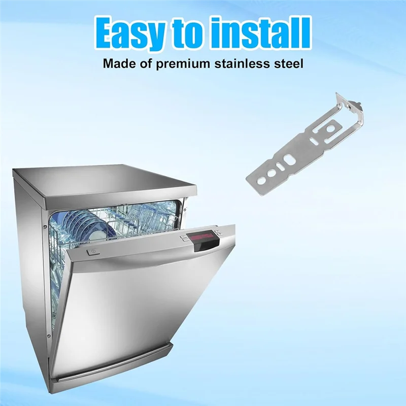 2 pces suporte de fixação de montagem da máquina de lavar louça, wd01x27759 bancada de quartzo instalar Clips-A58E