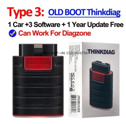 Thinkcar Thinkdiag Diagzone compatible Old Boot Version Full Software 1 Year Free OBD2 Code Reader Bluetoo-th Scanner Tool