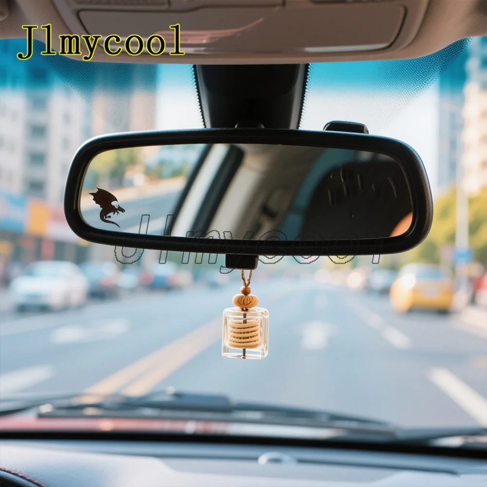 Dragon Mirrors Sticker Glossy Surface Animal Pattern Irregular Shape for Glass Surface One-time Watertight Car Decal Sticker