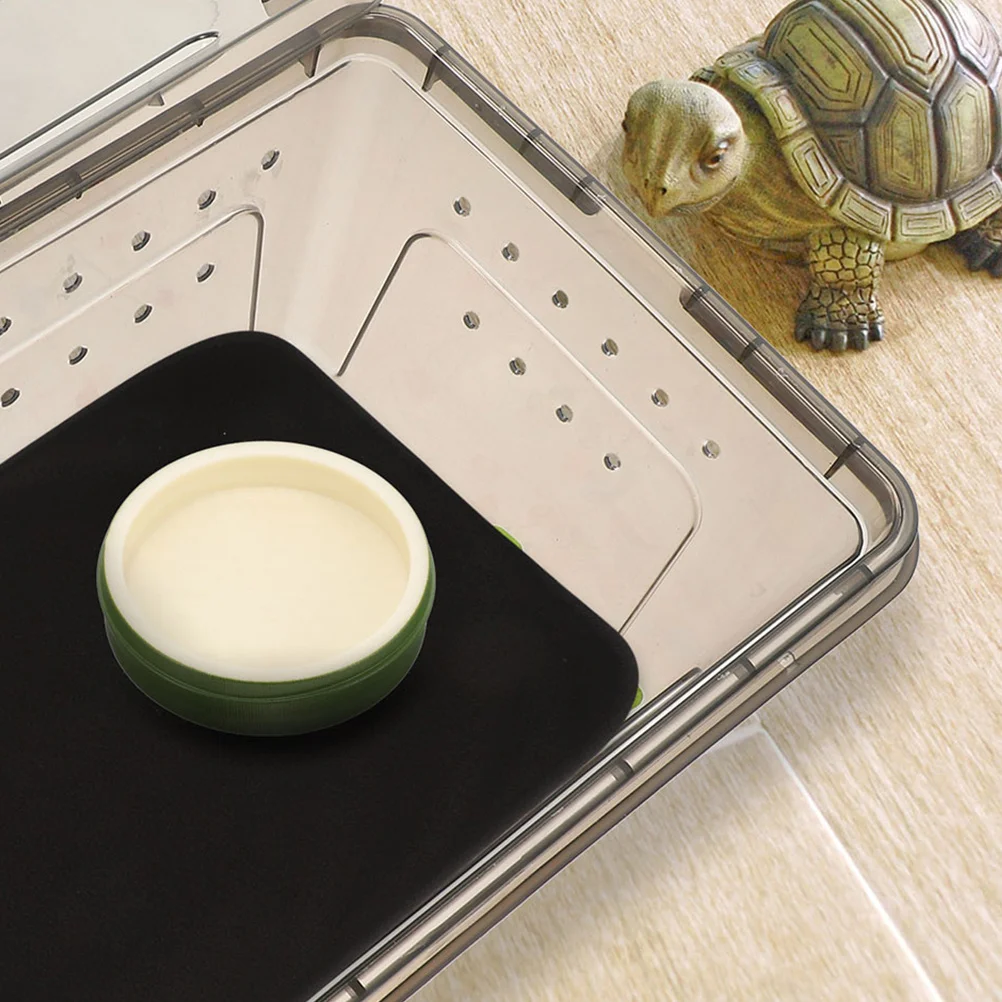 

Bamboo Joint Feeding Bowl Plastic Reptile Dish Non-Slip For Lizard Turtle Snake Terrarium Food Water Container
