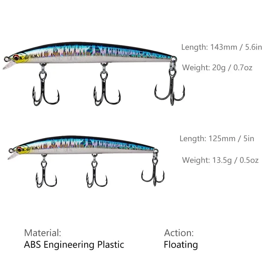 MOOKZZ Floating   Best Price143mm/125mm 20g/13.5g Fishing  Lure Minnow New Arrival Hot Sale  Fishing Bite