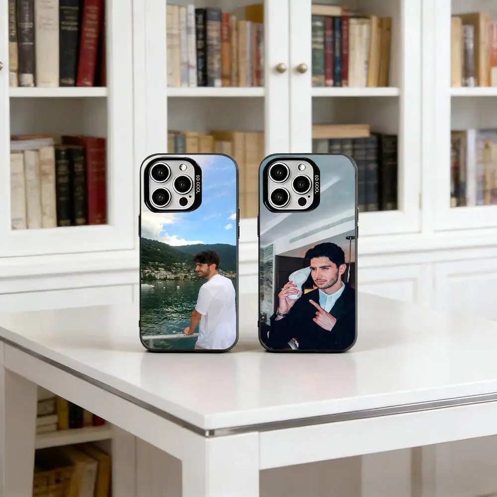

E-Esteban Ocon Phone Case For iPhone 17,16,15,14,13,12,11 Plus,Pro Max,XS,Colorful Silver Black Cover