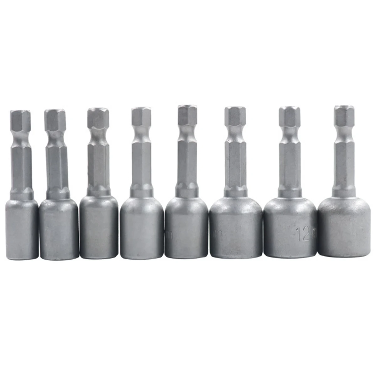 

8pc 48mm Impact Socket Magnetic Nut Screwdriver ,6-13mm Drill Bit Set 1/4” Hex Socket Adapter Bolt Drivers Socket Kit Hand Tools