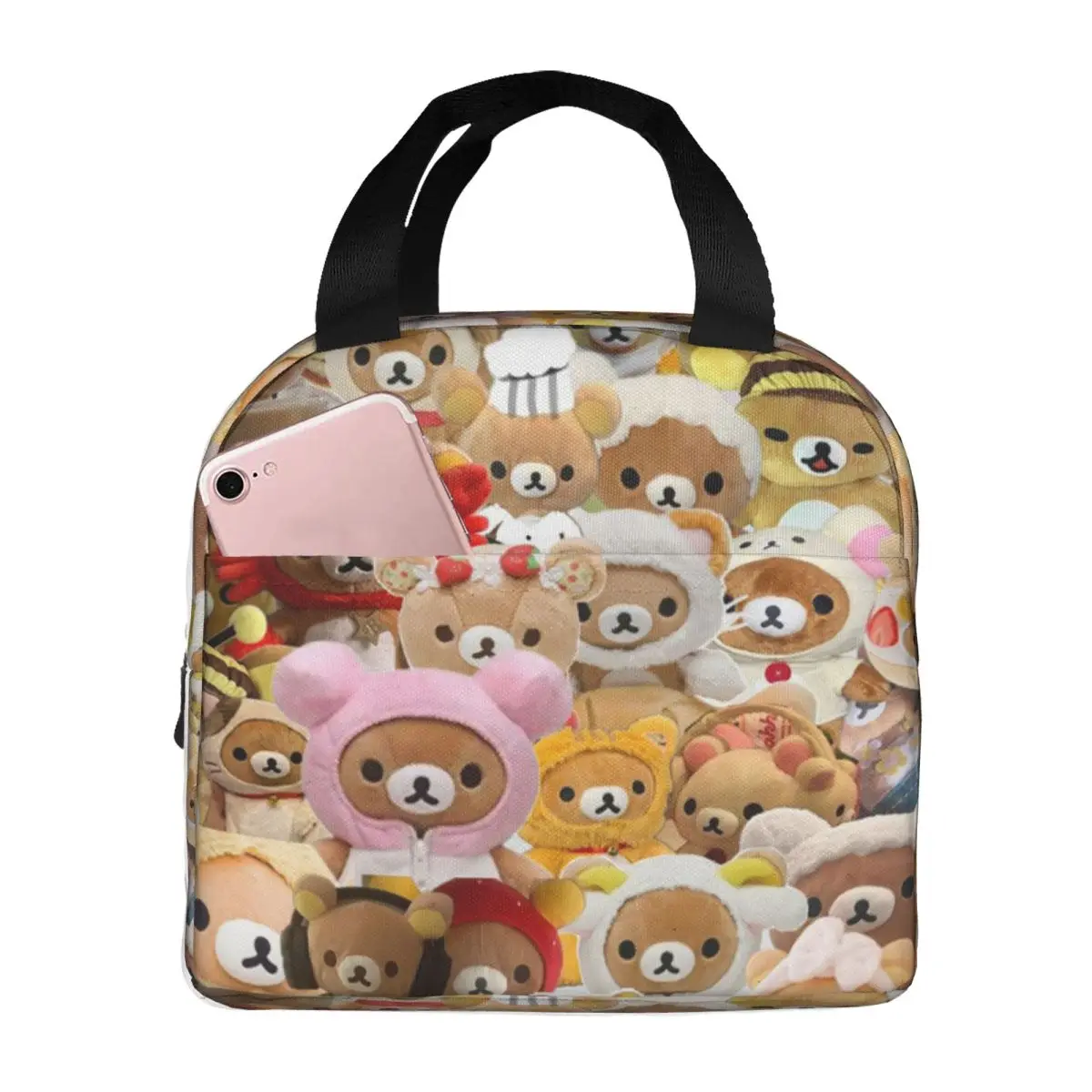 

Rilakkuma Korilakkuma изолированная сумка для обеда для детей школьный холодильник термоящик для еды сумка герметичные коробки для завтрака контейнер