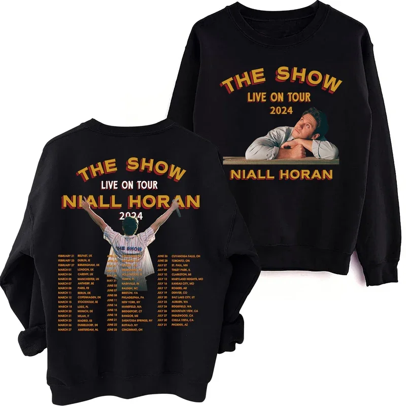 2024 Niall Horan The Show Live On Tour Sweatshirt Man Woman Crewneck Streetswear Hoodie Fans Gift