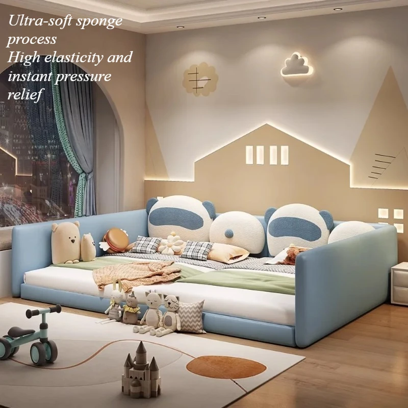 150cm 180cm combination detachable panda bedside parent-child soft bed safety guardrail muebles para el hogar bedroom furniture
