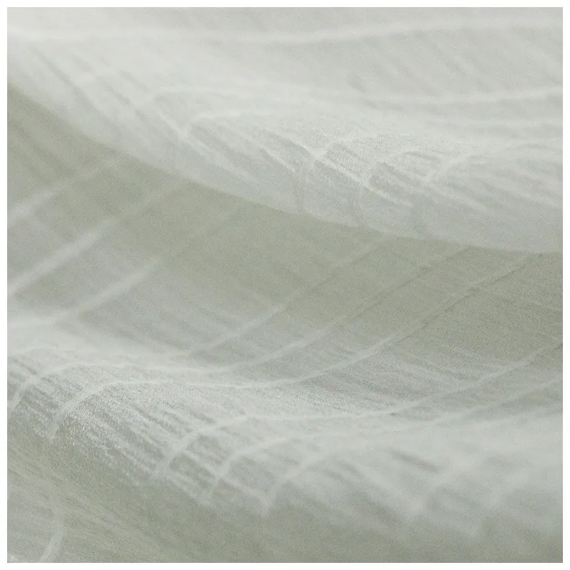 Silk elastic striped crepe 13mm single-layer slightly translucent fabric clothing dress skirt designer
