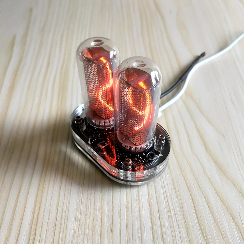 Termómetro de tubo incandescente IN18, reloj Nixie de 2 dígitos, accesorios de Audio de escritorio, termómetro Retro, regalo para el hogar