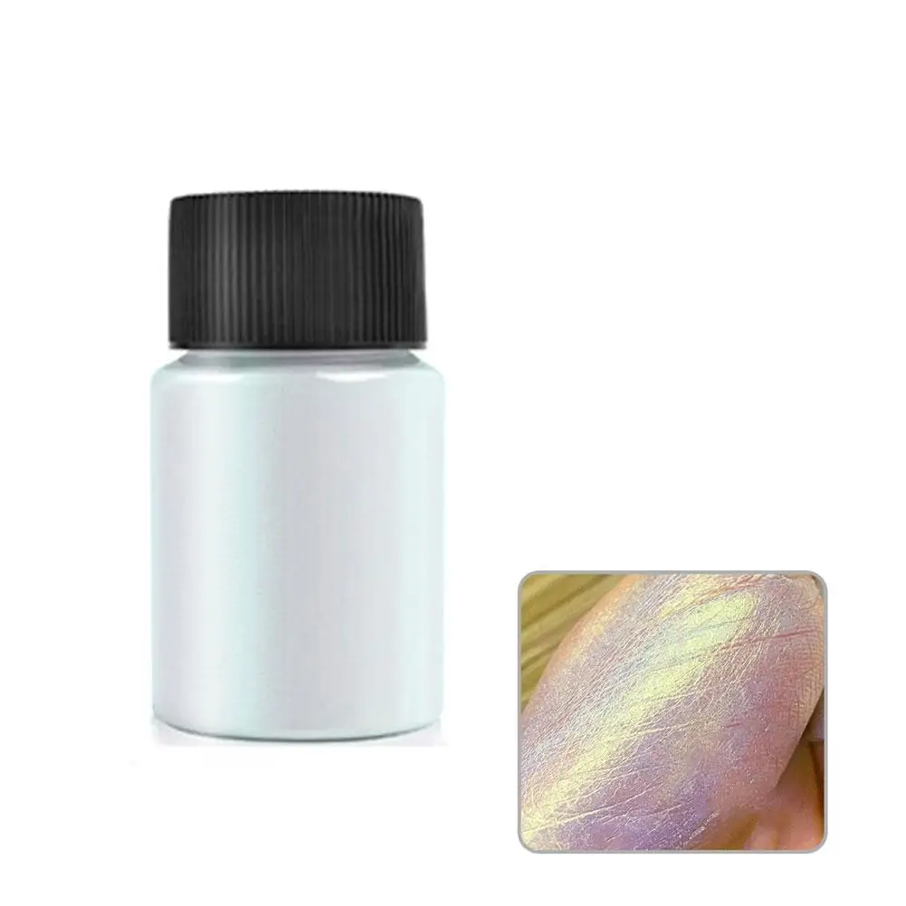 Weiße Perl nägel Glitzer Aurora Staub Mondlicht weiß Nagel pulver Spiegel effekt Pigment für Nail Art liefert i0s4