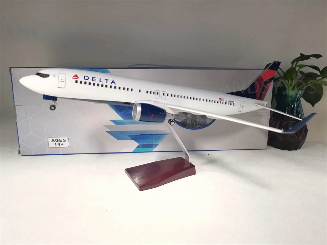 

Airbus A350 47CM Scale Large Model Airplane 350 Delta Air Lines Plane Model Diecast Plastic Resin Model Planes for Collection