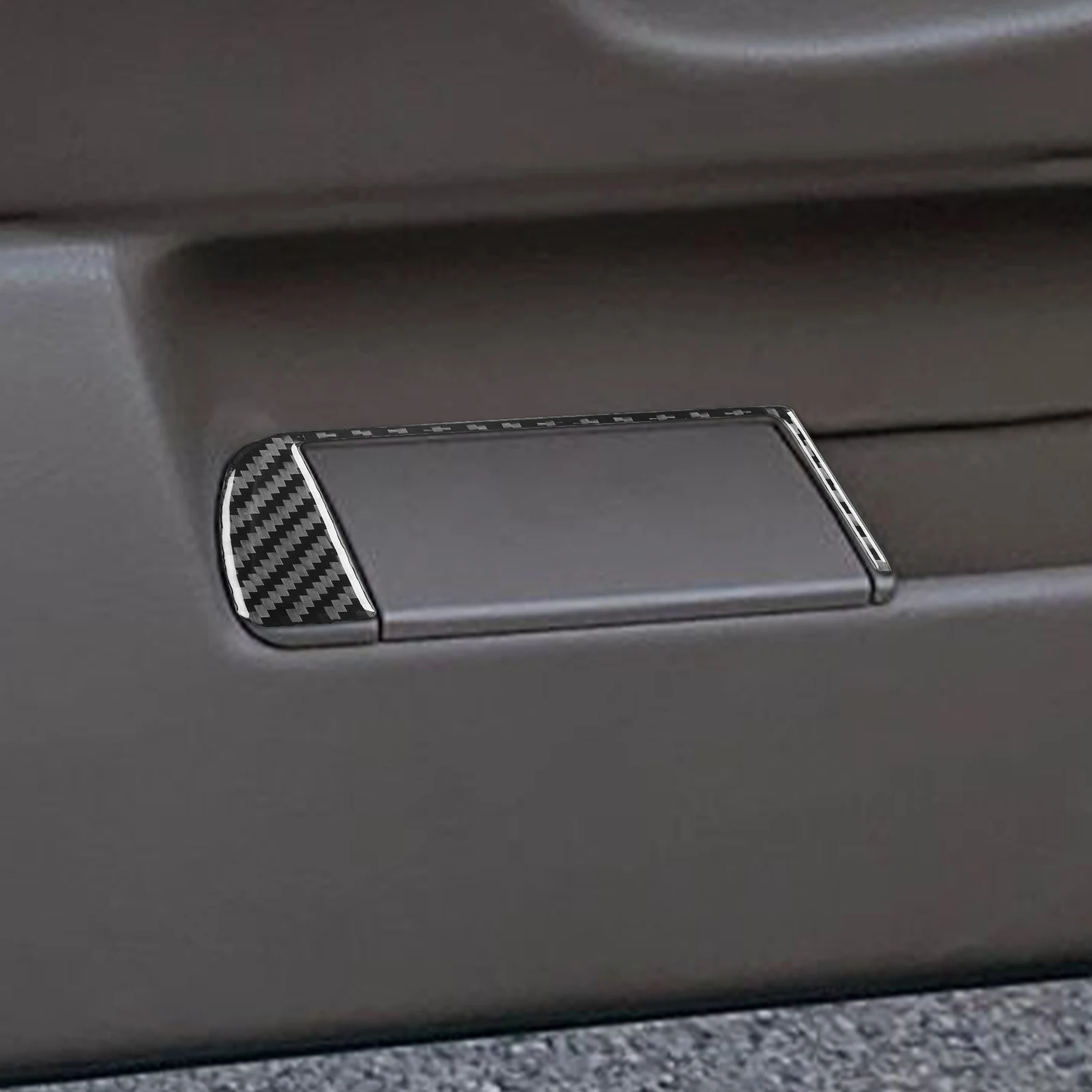 Real Carbon Fiber Car Accessories Driver Door Storage Frame Trim Cover Soft Sticker For BMW E36 3 Series/M3 1994 1995 1996 view 3