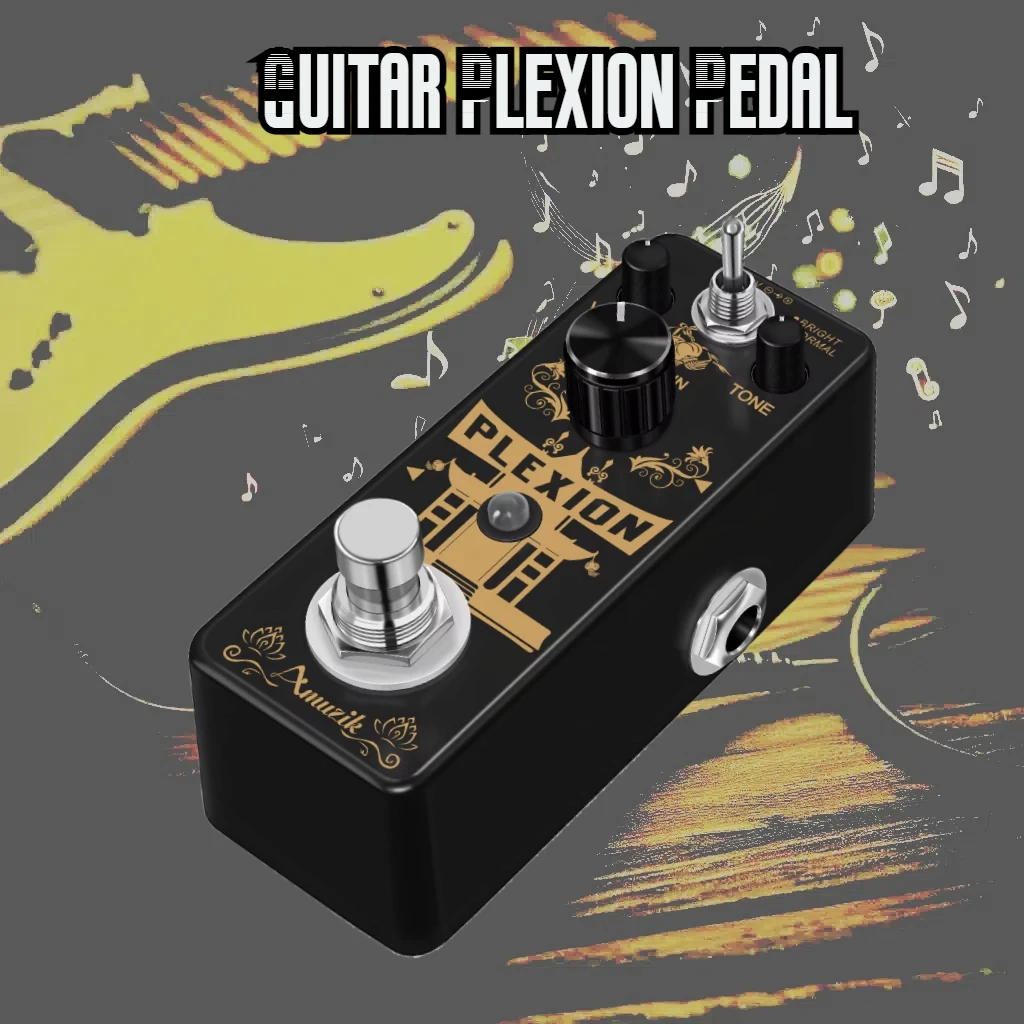 Amuzik-Guitar Plexion Effect Pedal Analog Distortion Pedals Marshall-Plexi-Liked Sound  Jcm800