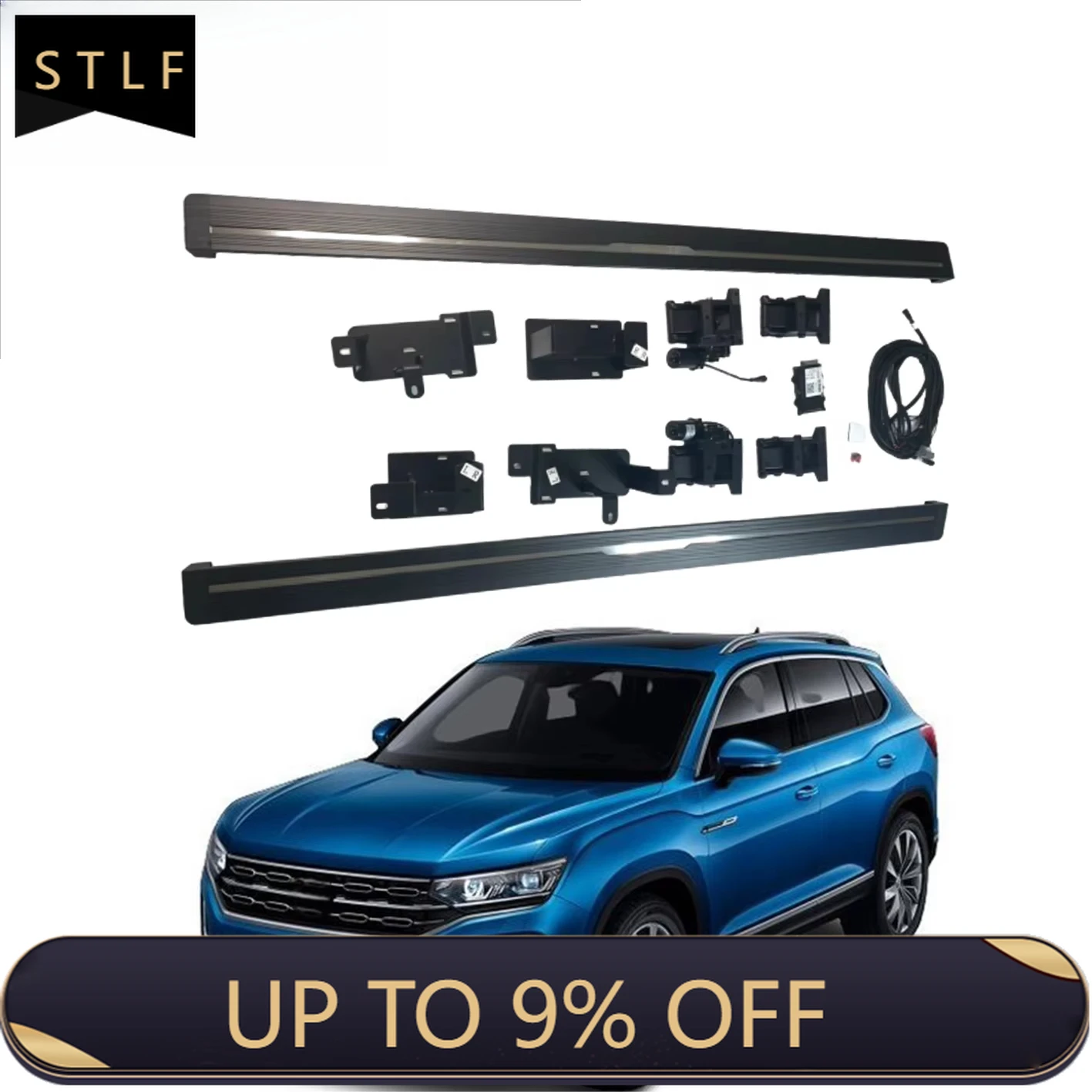 

Electric Running Boards Retractable Aluminum Alloy For Tayron 2018 SUV Side Steps with Carry Bag