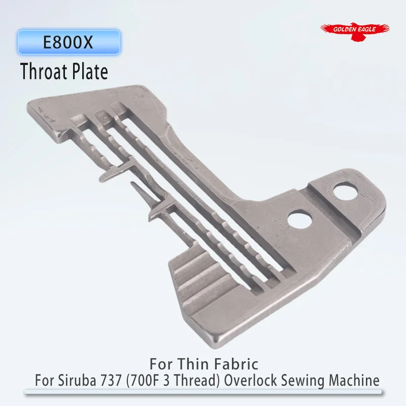 E800X Throat Plate Fit For Siruba 737 (700F 3 Thread) Overlock Sewing Machine Parts Needle Plate Special For Thin Fabric - view 4