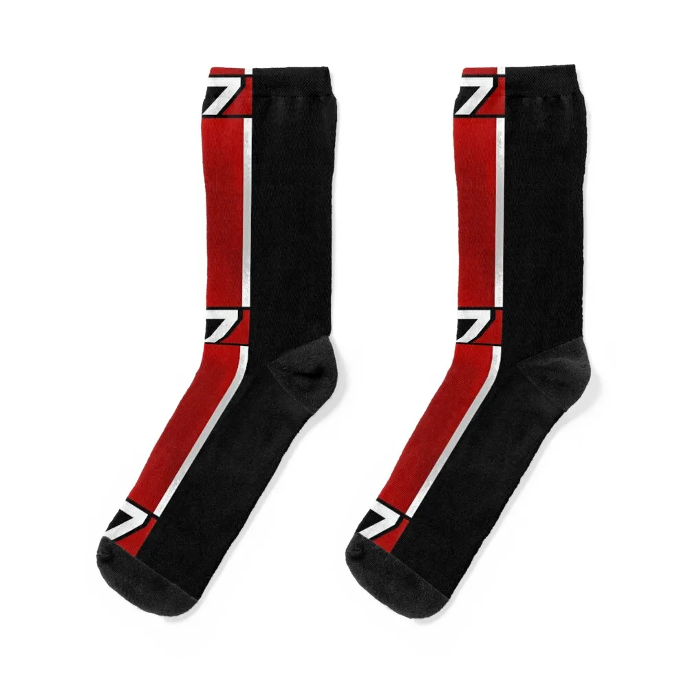 

Mass Effect Vertical N7 Socks kawaii Soccer hip hop shoes Socks Female Men's