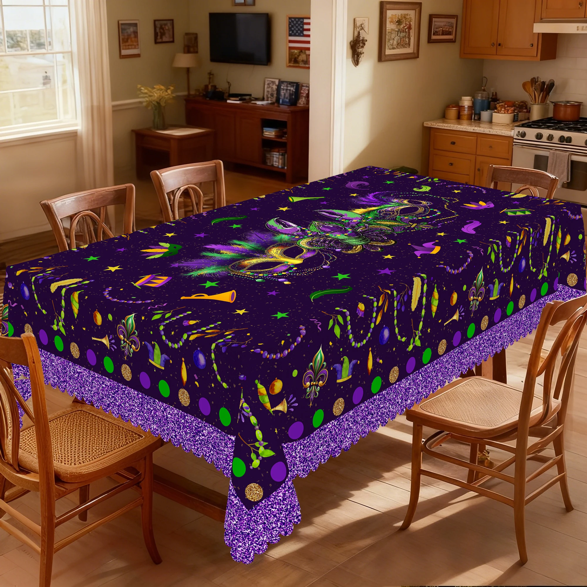 1 Piece of Purple Mardi Gras T - Home Decor New Orleans ulasan dan harga