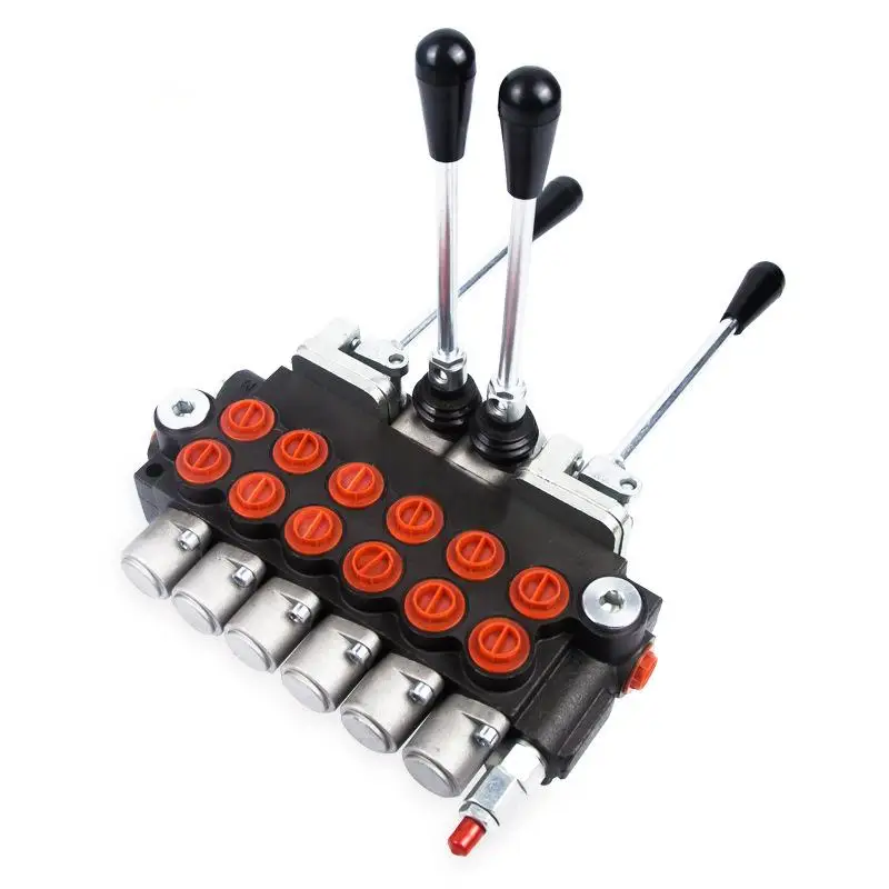 P40-6 Four-control Six Manual Integral Multi-way Valve High Pressure with Sticker Logo Manufacturer Direct Sales