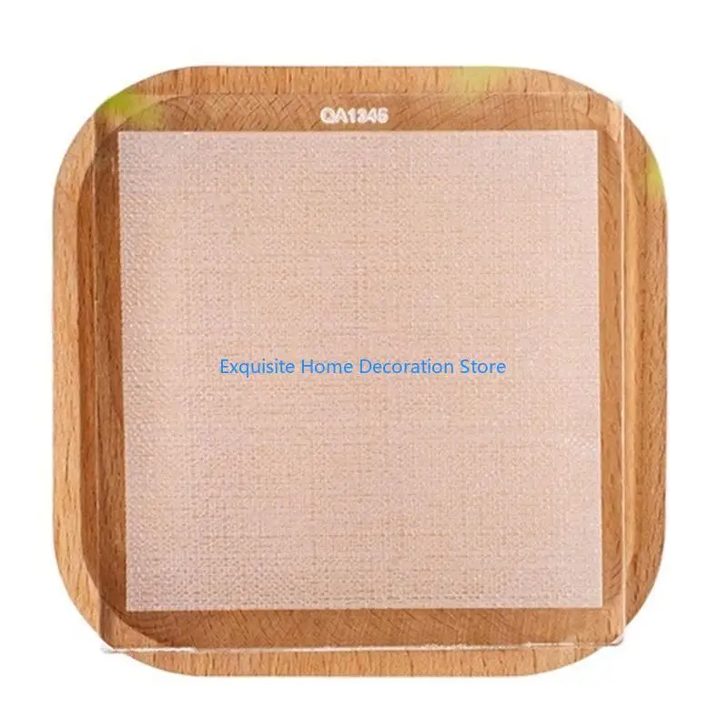 L5BF Dessert Craft Acrylic Lace Embossing Stamp for Fondant Sugar Lace Cakes Accent