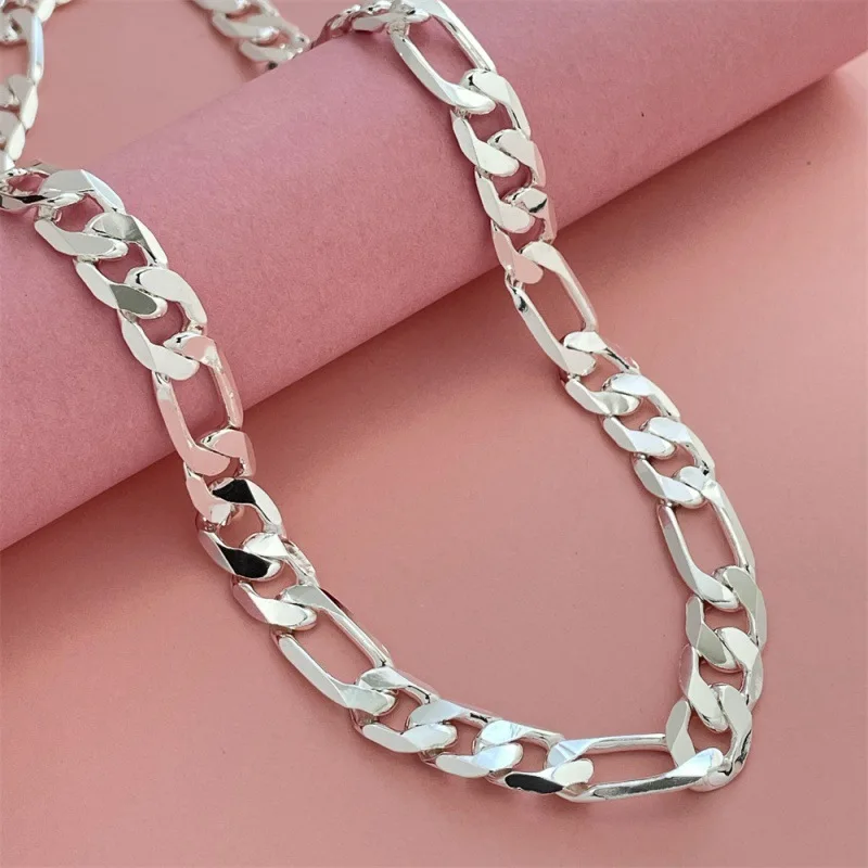 925 Sterling Silver Necklace 10MM Three To One Ferrero Necklace Women's Fashion Simple Necklace Birthday Wedding Jewelry Gift