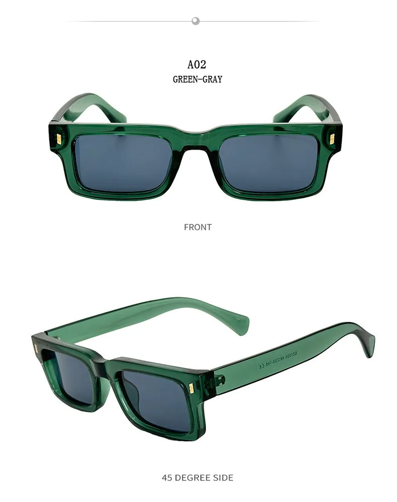 Mode Sonnenbrillen Für Männer Vintage Gläser Retro Quadrat Sonnenbrille Frauen Trendy Und Modische Gafas De Sol Hombre Zonnebril – Detail 14
