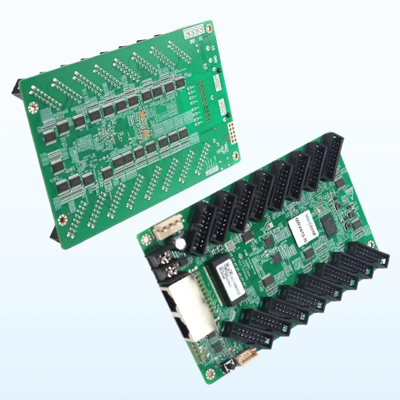 การ์ดรับสัญญาณ Novastar MRV416-N พร้อมหัวต่อ HUB75E มาตรฐาน 12 ตัว สำหรับจอ LED สีเต็มรูปแบบ