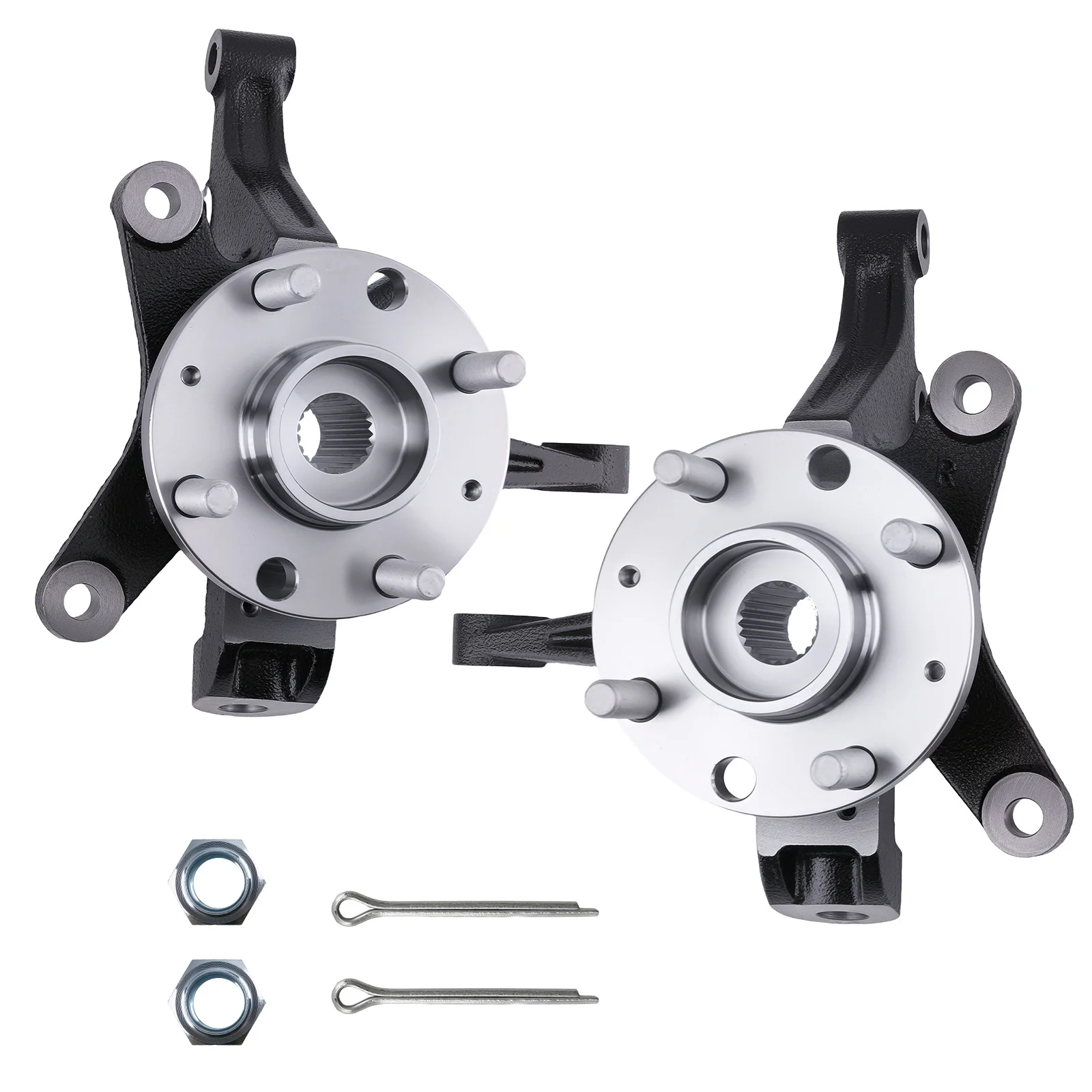 Steering Knuckles Front for Chevy Aveo Pontiac G3 1.6L 04-11 96535190 96535191