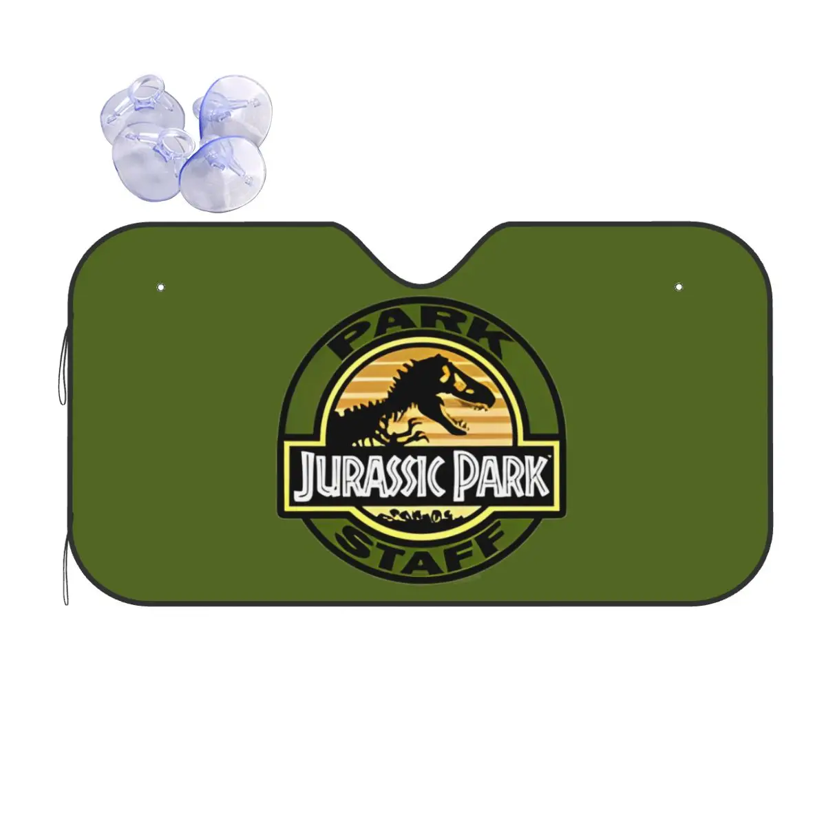 

Jurassic Park Park Staff Dino Pocket Icon Sunshade Windscreen Novelty Car Front Windshield 76x140cm Car Sunshade Car-styling