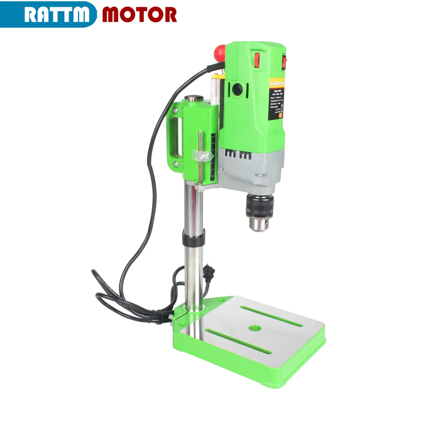 

710W 110V/220V BG-5156E Benchtop Drill Press Drilling Machine Strong Power For Mental Wood Milling Cutting CNC Router Machaine