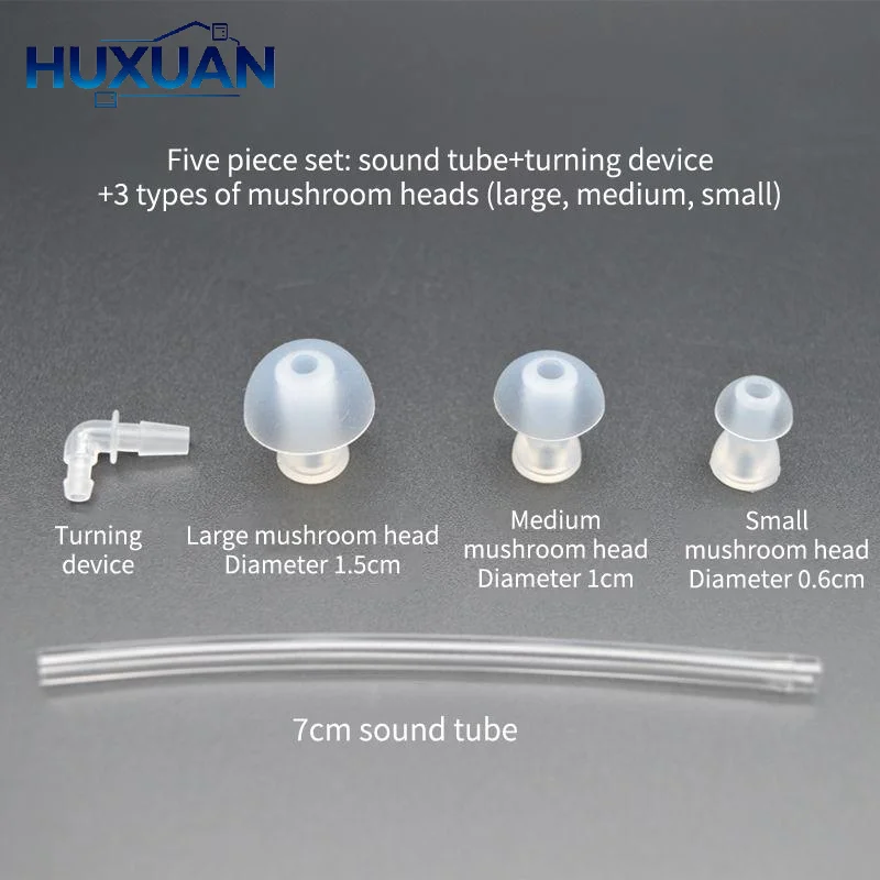 20Pcs Silicone Hearing Aid Ear Tips Domes, Soft Earplug Replacement Buds Compatible With BTE ITE Pocket Hearing Aids