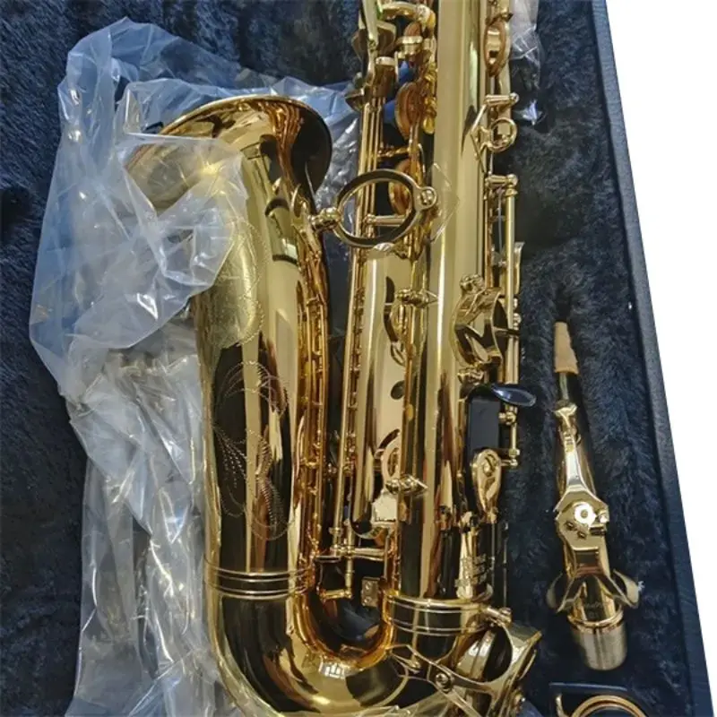 

Альт-саксофон YAS875EX, саксофон золотистого цвета, японского бренда Woodwind, музыкальный инструмент с мундштуком