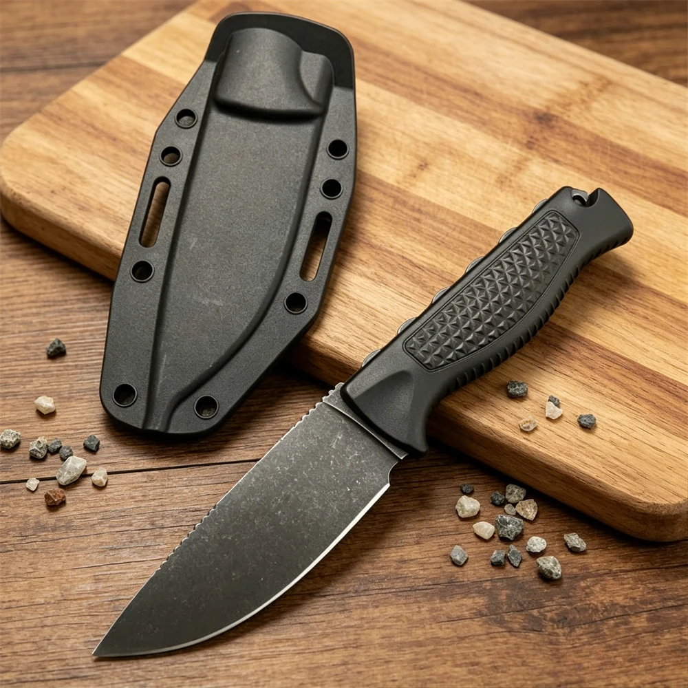 BM 15006 EDC Fixed Blade Survival Knife Premium CPM-S30V Steel, Wearproof Nylon Fiber Handle with Sheath for Outdoor Camping view 4