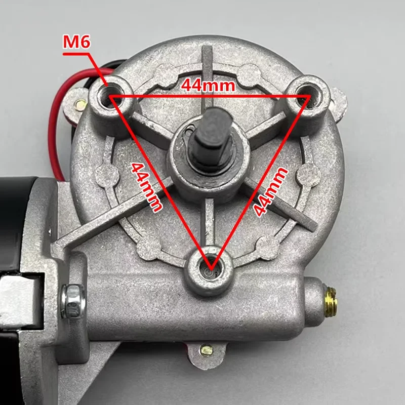 عالية السرعة تيار مستمر دودة والعتاد المخفض 60 واط 24 فولت 52 دورة في الدقيقة الكهربائية عكسها الذاتي قفل محرك تروس معدني إيجابي وسلبي