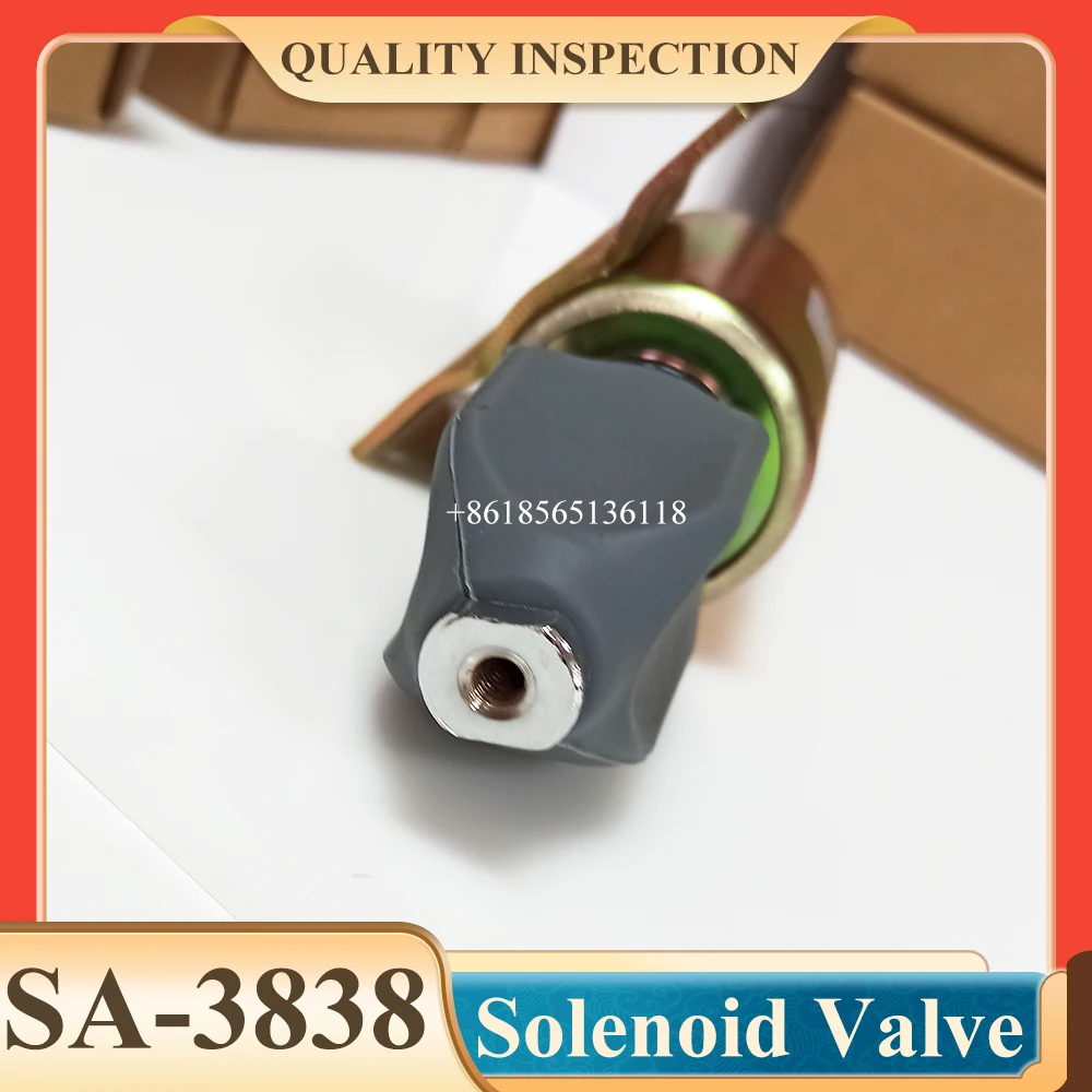 SA-3838-24 SA-3838-12 SA-3838 12V/24V Stop Solenoid For 2003-24E7U1B1S2A 3 Terminals Solenoid Valve