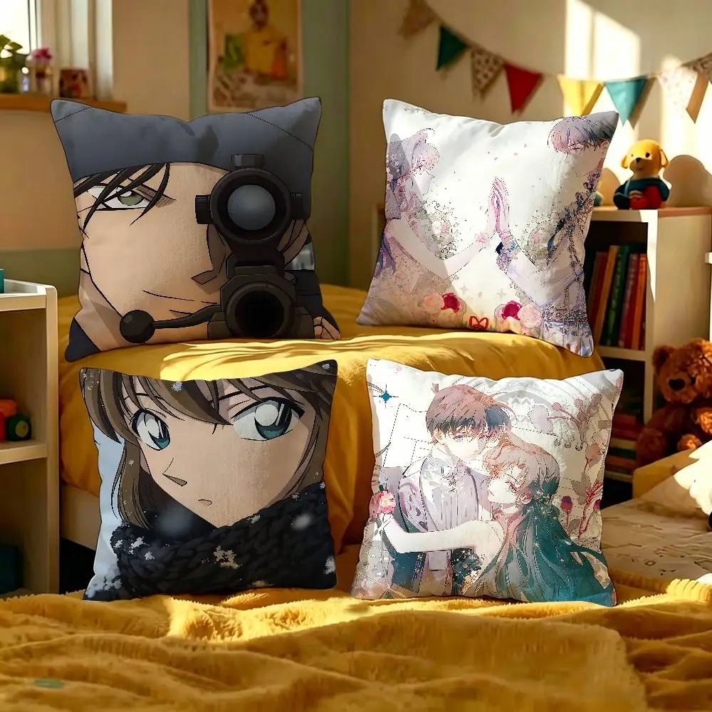 Mystery Detective C-Conan Pillow Gift Home Office Decoration Bedroom Sofa Car Cushion Cover case 45x45
