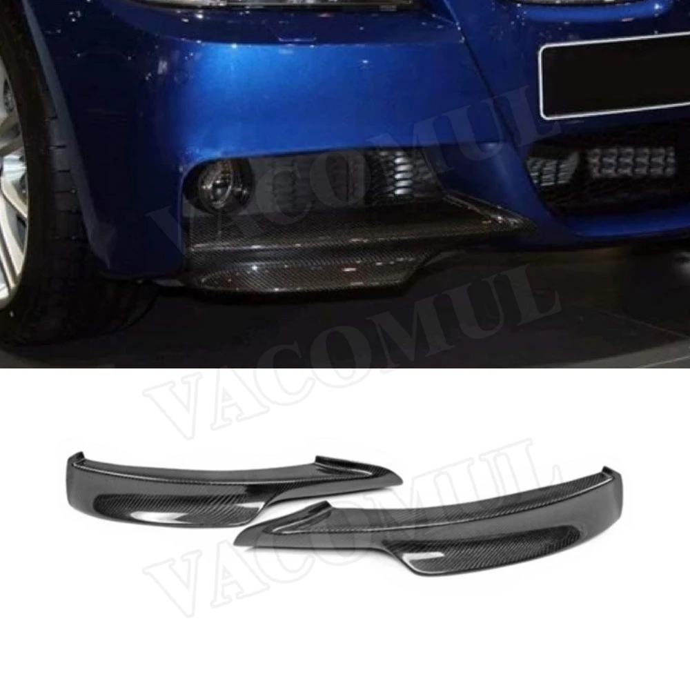 

VACOMUL Carbon Fiber Front lip Splitters Flaps Aprons For BMW 3 Series E90 M Sport M-Tech 2006-2012 Bumper Winglets Car Styling