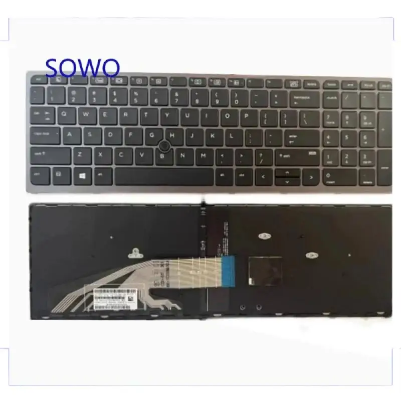 0. New Keyboard with backlit for HP Zbook 15 G3 G4 17 G3 G4 15 G5