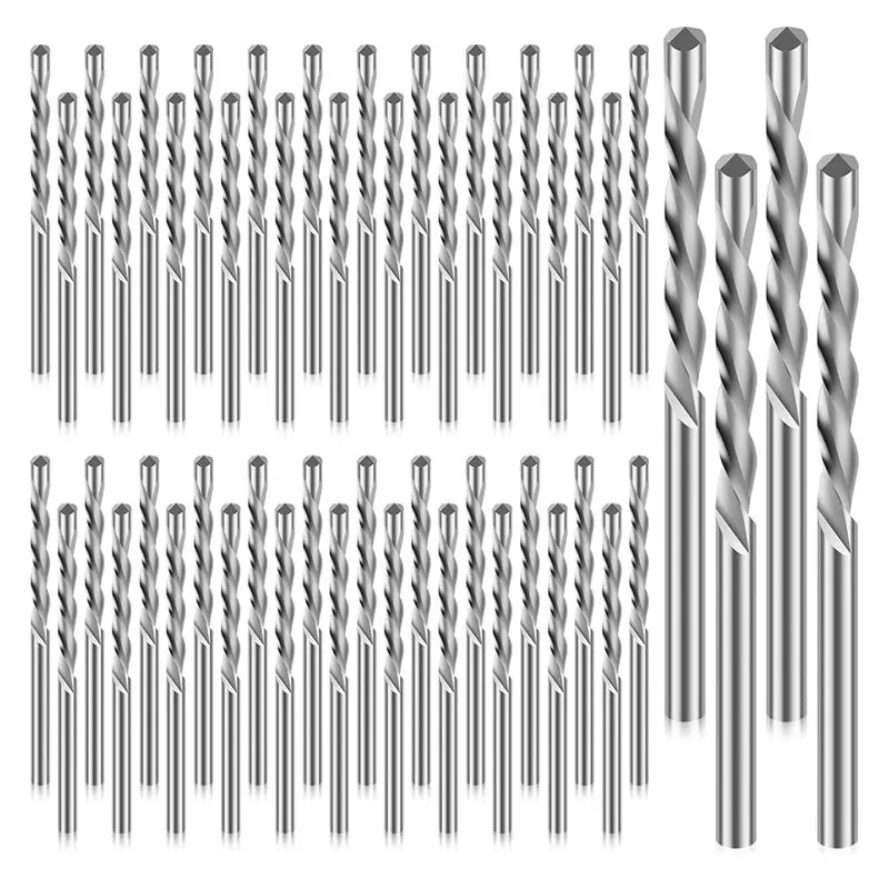 

AEE6-50Pcs Drywall Bit, 1/8 Inch Spiral Saw Tip Cutting Bits, M2 High Speed Steel Drywall Cutting Bits, Drywall Guide Bits