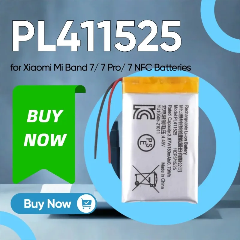 

NEW Replacement Lithium Polymer Battery for Xiaomi Mi Band 7/ 7 Pro/ 7 NFC Batteries