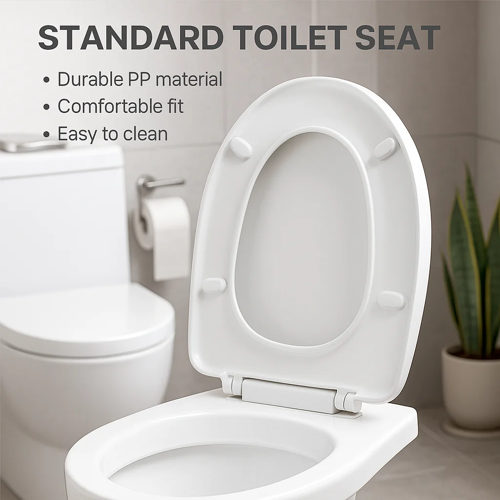 

Быстросъемная крышка-сиденье для унитаза, прочная пластиковая сменная крышка, универсальная для большинства домашних унитазов