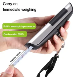 Hand Luggage Scale with Battery Portable Electronic Scale Home Small 50kg Portable Mini Hook High-precision Luggage Weigher