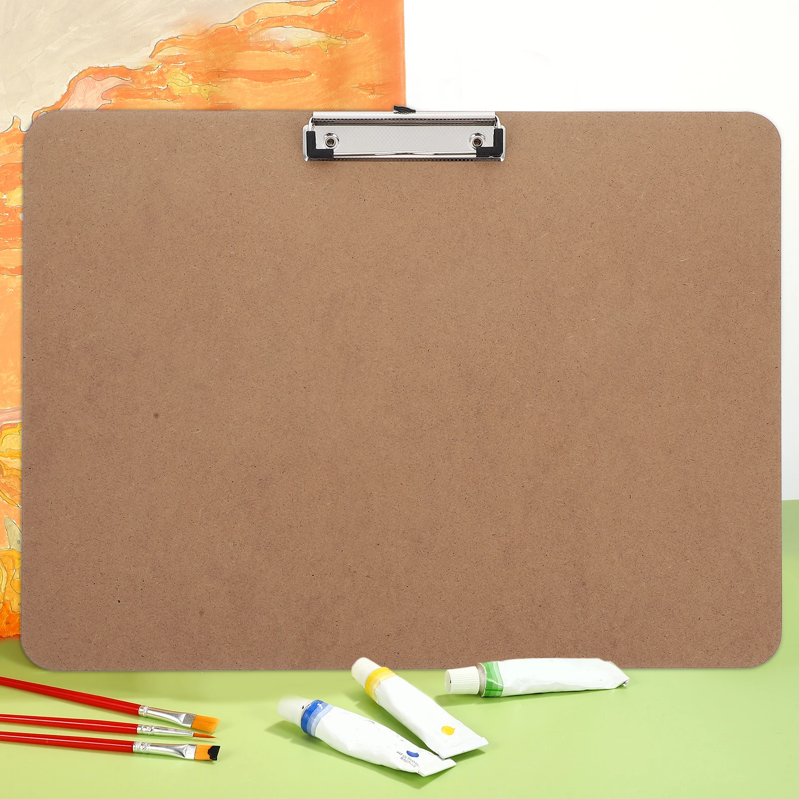 

2pcs Large Art Clipboard For Drawing Smooth Surface Portable Sketching Board Strong Clip Writing Board For Students