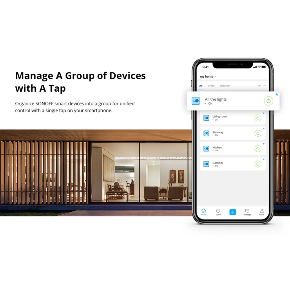 SONOFF BASIC R2 Smart Home Controller Module Voice Control Sync Status Home Assistant Google Home Smart Scene via eWeLink APP
