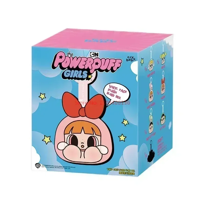 Crybaby X Powerpuff Girls Series Vinyl Face Plush Anime Figure Plush Accessory Kawaii Ornament Collection Friends Gift