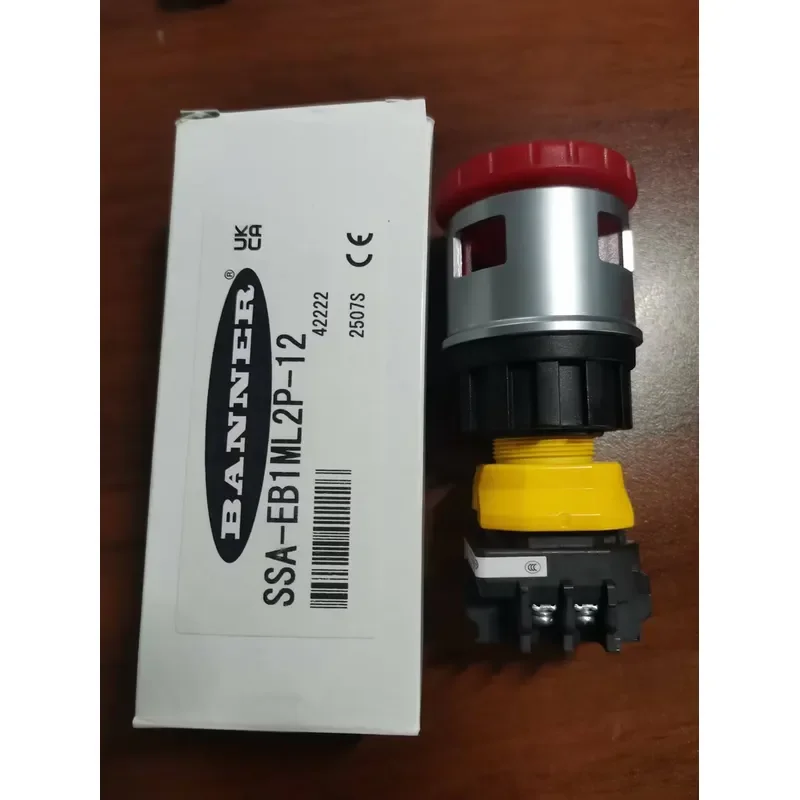Novatech Global New Original BANNER Emergency Stop Button EB1P-02-805590 Compatible with SSA-EB3PL1-01 02 11 and