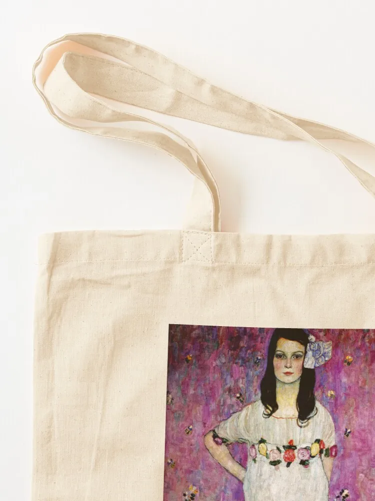 Gustav Klimt Portrait of Mada Primavesi Art Nouveau Symbolism Tote Bag Customizable tote the cute