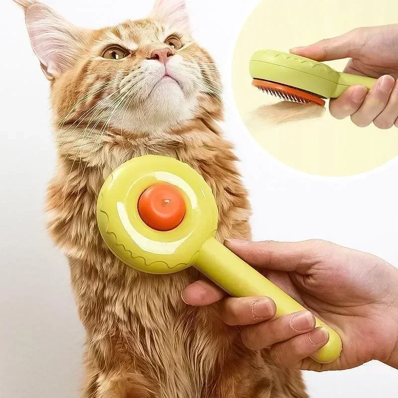 Cat Grooming Brush Pet Grooming Brush Tool  for Dogs and Cats Gently Removes Tangled Hair Slicker Brush for Pet Massage