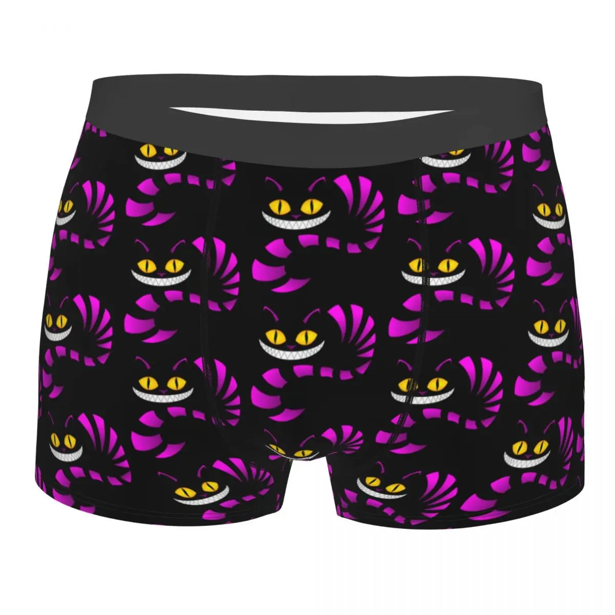 

Custom Alice In Wonderland Cheshire Cat Underwear Male Print Boxer Briefs Shorts Panties Breathable Underpants