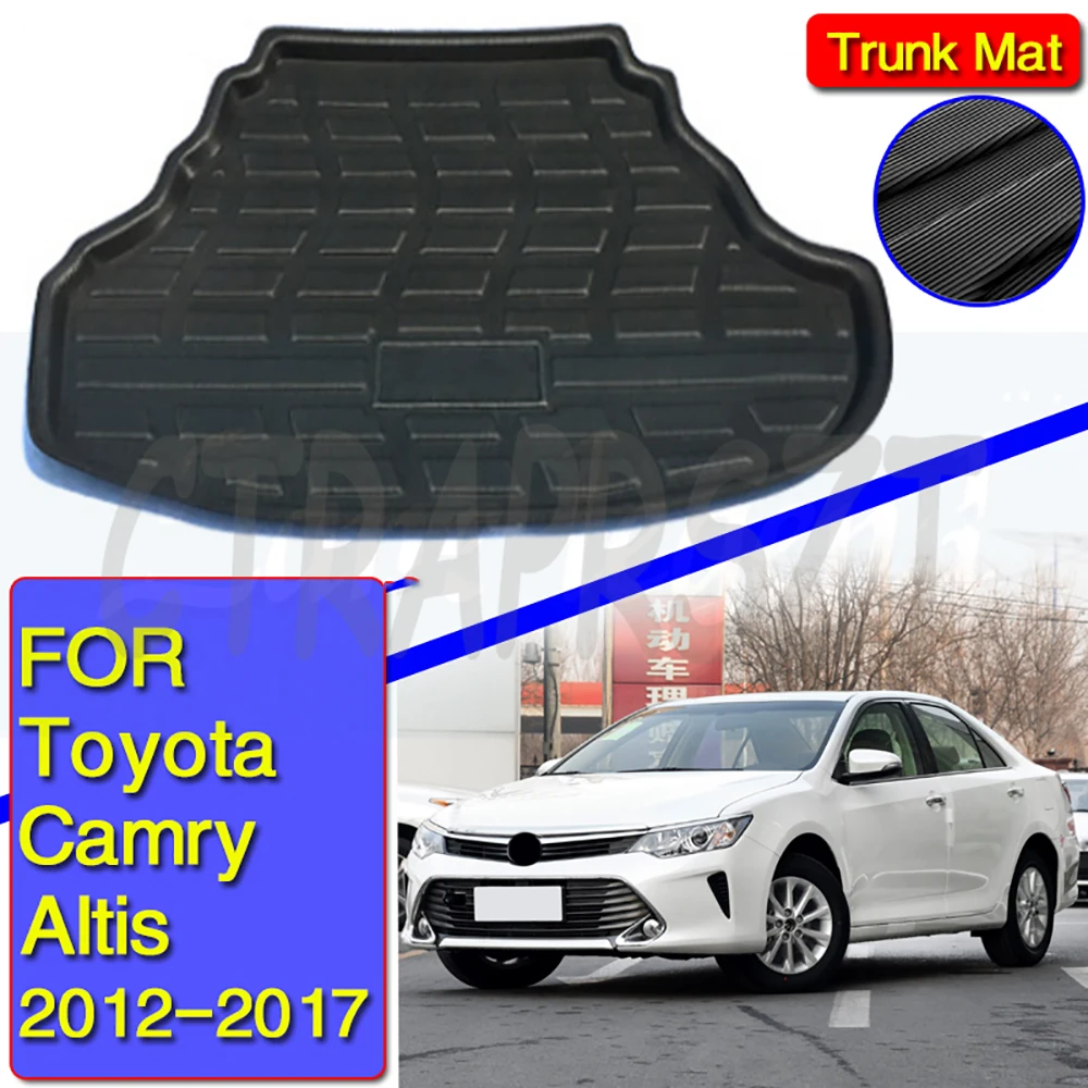 

Автомобильные аксессуары для Toyota Camry 2012-2017, водонепроницаемые коврики, подстилки для багажника автомобиля, аксессуары для интерьера автомобиля