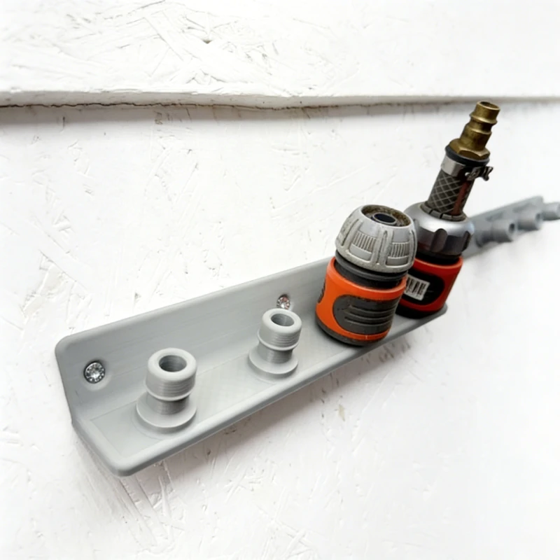 Gardena System 45 Degree Inclined Wall Mount Rack Garden Irrigation Tool Connector Holder RV Outdoor Gardening Parts Organizer