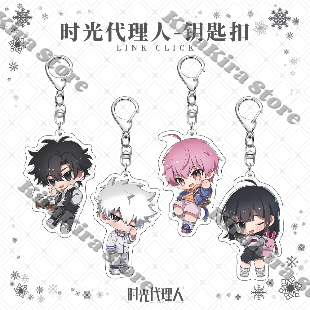 

Link Click Lucas Cosplay Keychain Keyring Charles Acrylic Jo Pendants School Bag Anime Ornaments High Quality Gifts Adorn